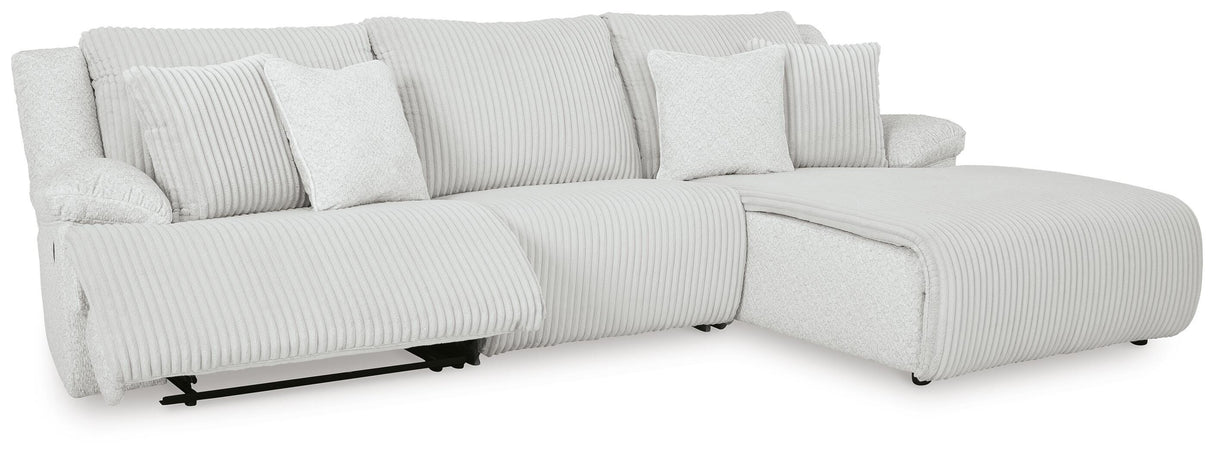 Top Tier 3-Piece Reclining Sectional Sofa Chaise - 92706S6