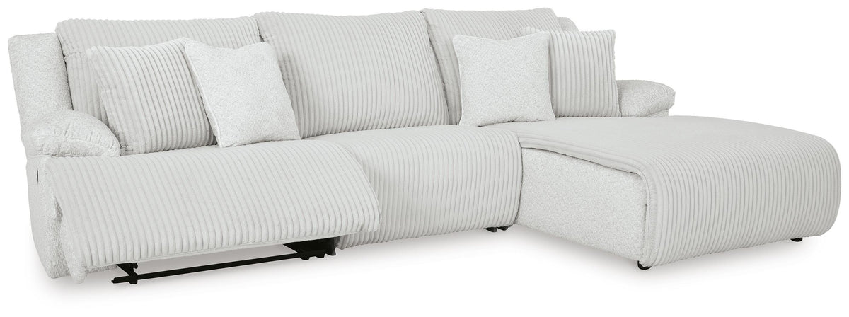 Top Tier 3-Piece Reclining Sectional Sofa Chaise - 92706S6
