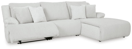 Top Tier 3-Piece Reclining Sectional Sofa Chaise - 92706S6