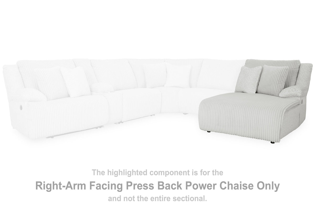 Top Tier Right-Arm Facing Power Reclining Back Chaise - 9270697
