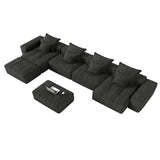 Modern Oversized Diy Combination, Modular Sectional Sofa With Pillows