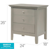 3 Drawer Nightstand & Dove Tailed Drawers
