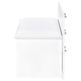 Danbury 3-drawer Makeup Vanity & Stool Set White High Gloss - 930208