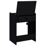 Danbury 3-drawer Makeup Vanity & Stool Set Black High Gloss - 930209
