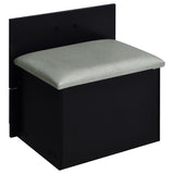 Danbury 3-drawer Makeup Vanity & Stool Set Black High Gloss - 930209