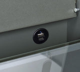 Danbury 3-drawer Makeup Vanity & Stool Set Grey High Gloss - 930210