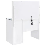 Flora 2-drawer Vanity Set with LED Mirror White High Gloss - 930218