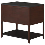 Zimmerlee 2-drawer Side Table with Shelf Rust Brown - 930221