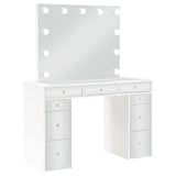 Regina Makeup Vanity Table Set with Lighting White - 930245