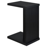 Clower Engineered Wood C-Shaped Sofa Side Table Black - 930276