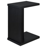 Clower Engineered Wood C-Shaped Sofa Side Table Black - 930276