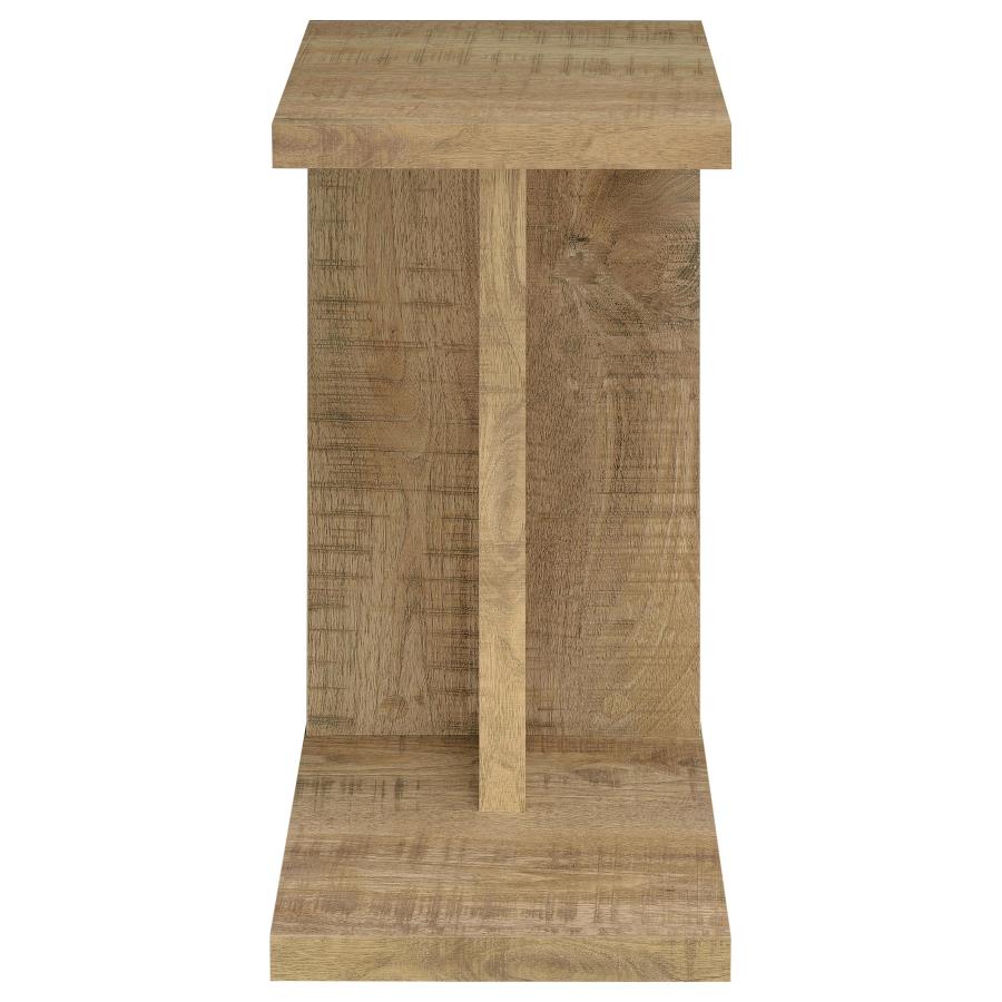 Clower Engineered Wood C-Shaped Sofa Side Table Mango - 930277