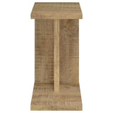 Clower Engineered Wood C-Shaped Sofa Side Table Mango - 930277