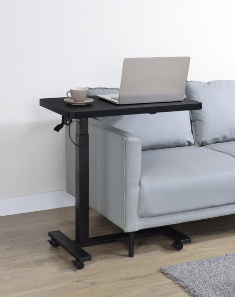 Westpark Pneumatic Adjustable C-Shape Side Table with Casters Black - 930300