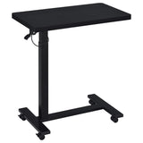 Westpark Pneumatic Adjustable C-Shape Side Table with Casters Black - 930300