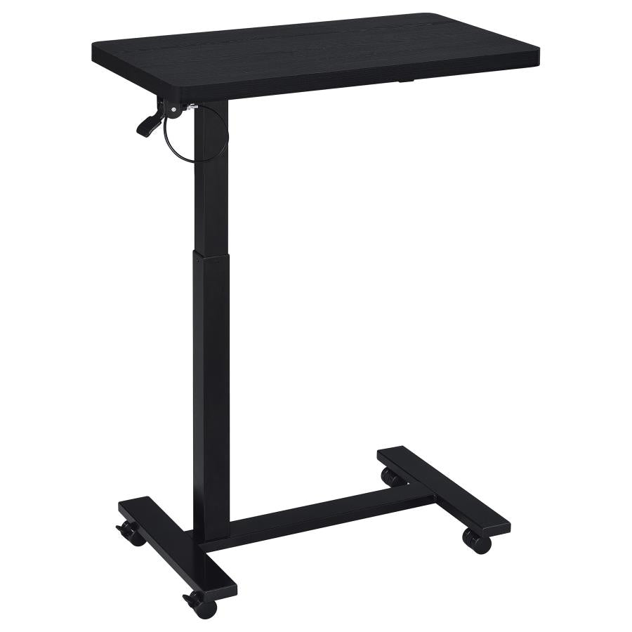 Westpark Pneumatic Adjustable C-Shape Side Table with Casters Black - 930300