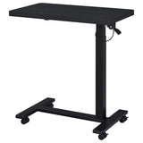 Westpark Pneumatic Adjustable C-Shape Side Table with Casters Black - 930300