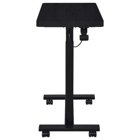 Westpark Pneumatic Adjustable C-Shape Side Table with Casters Black - 930300