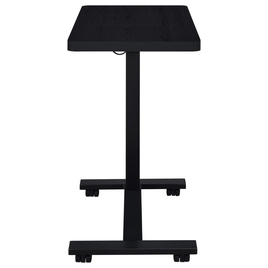 Westpark Pneumatic Adjustable C-Shape Side Table with Casters Black - 930300