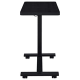 Westpark Pneumatic Adjustable C-Shape Side Table with Casters Black - 930300