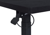 Westpark Pneumatic Adjustable C-Shape Side Table with Casters Black - 930300