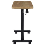 Westpark Pneumatic Adjustable C-Shape Side Table with Casters Mango - 930301
