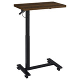 Westpark Pneumatic Adjustable C-Shape Side Table with Casters Dark Pine - 930302