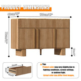 Curved Credenza, Wide Storage Cabinet For Dining Room