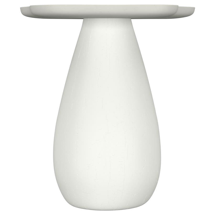 Perth 20-inch Side Table with Cloud-Shaped Top Off White - 930616