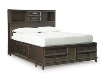Vanmore Queen Storage Footboard with Roll Slats - B479-64S