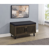 Clackamas - 2 Door Storage Bench With Padded Seat