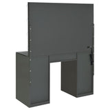 Acena 7-drawer Vanity Set with Lighting Grey High Gloss - 931145