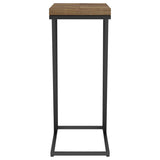 Sergio Engineered Wood C-Shaped Side Table Rustic Tobacco - 931147