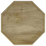 Torres Octagonal Solid Mango Wood Side Table Natural Brown - 931148