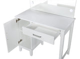 Elijah Vanity Set with Lighting & Stool White and Dark Grey - 931149