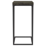 Carly Expandable Engineered Wood C-Shaped Side Table Grey - 931156