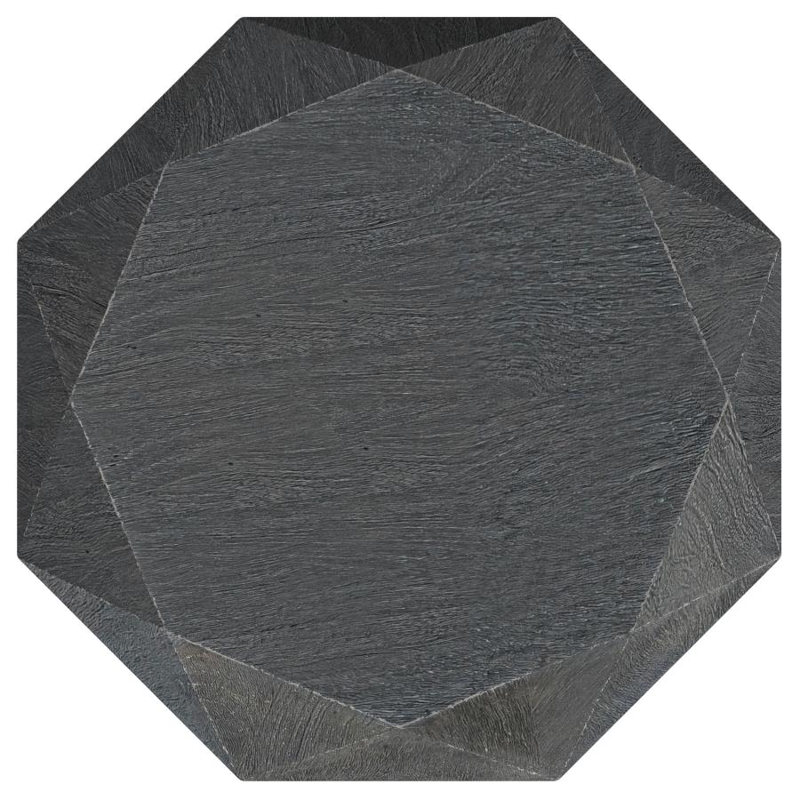 Jacinto Octagonal Solid Mango Wood Side Table Grey - 931159