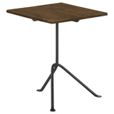 Heitor Square Wood Top Accent Side Table Dark Brown - 931206