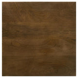 Heitor Square Wood Top Accent Side Table Dark Brown - 931206