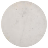 Miguel Round Marble Top Coffee Table White and Black - 931227