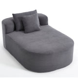 Oversized Chaise Lounge Sofa Bed With Deep Seat And Soft Pillows