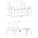 Boyce - Triple Power Reclining Loveseat With Independent Headrest