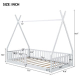House Shaped Design Bed With Fence