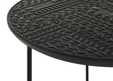 Loannis 2-piece Round Mango Wood Nesting Table Matte Black - 935842