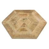 Adger 2-piece Hexagonal Nesting Tables Natural and Black - 935844