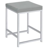 Umbridge Upholstered Square Padded Cushion Vanity Stool - 935933
