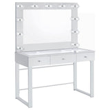 Umbridge 3-drawer Vanity Set with Lighting Chrome and White - 935934