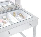 Umbridge 3-drawer Vanity Set with Lighting Chrome and White - 935934