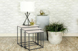 Medora 3-piece Marble Top Nesting Table Set White - 936016