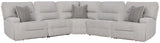 Acklen Place 5-Piece Power Reclining Sectional - 93605S3